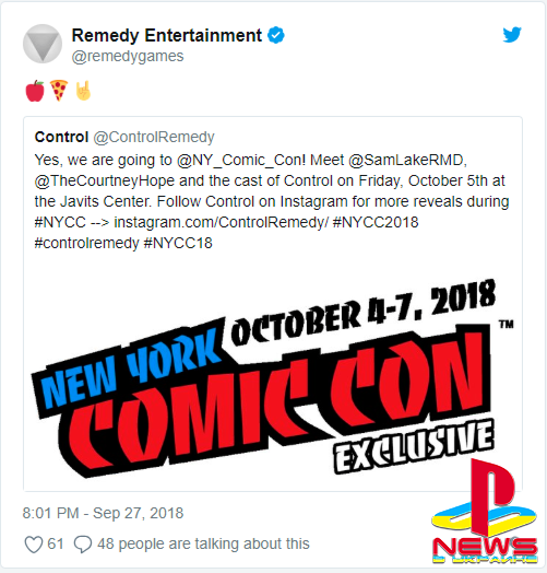 Remedy приедет на Comic-Con в Нью-Йорк